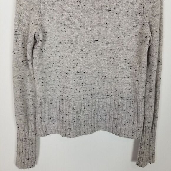 Madewell Women Donegal Inland Turtleneck Sweater Pullover Sz M Gray Wool Blend - Picture 3 of 8